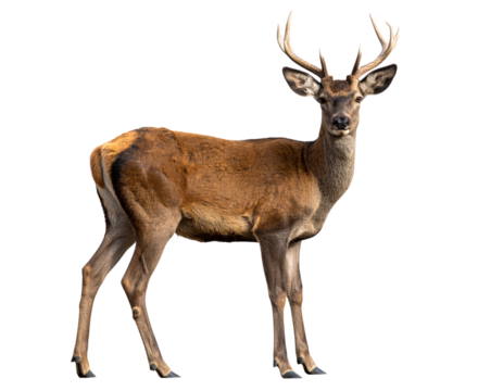 Realistic Roe Deer Standing  Transparent Background PNG