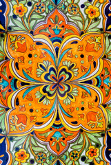 Colourful pattern from the Amalfi Coast, Italy