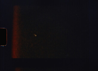 Authentic 8mm film overlay effect creating vintage atmosphere with light leaks and scratches