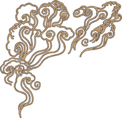 Vector design illustration ornament decoration ethnic traditional classic vintage abstract modern