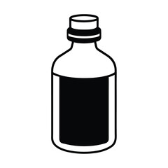 medicine bottle isolated on white