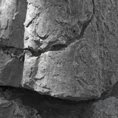Old stone structure in medieval masonry close up view square stock image 
