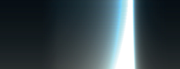 A gradient background with a smooth transition from dark blue to light blue. The background features a soft, glowing light effect. Light leak background vector. Blue background.