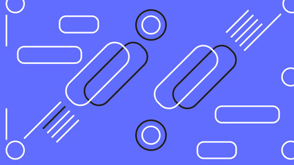 Blue Abstract Background with Capsule and Circle