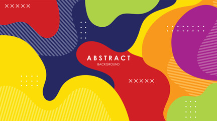 Fototapeta premium abstract background gradient fluid shapes colorful vector modern design