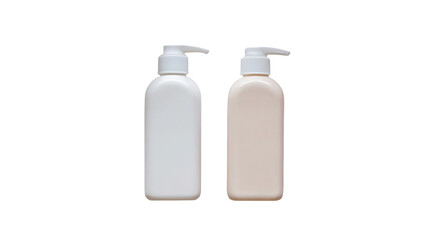 set of cosmetic bottles