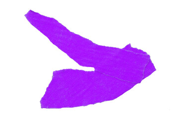 Single purple tape isolated on transparent background