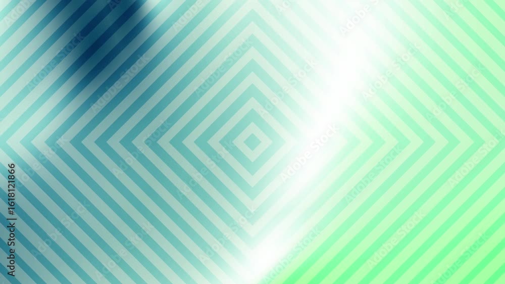 Aufkleber navy mint freshness mesmerizing abstract geometric pattern animation with turquoise to green gradien
