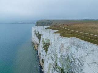 The White Cliffs in Dover, UK