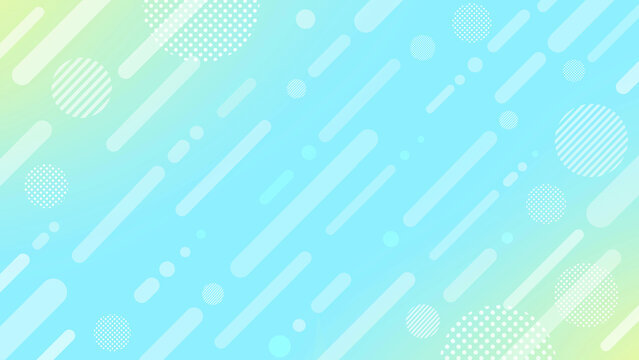 Fototapeta 幾何学模様　16:9   素材　ポップ　おしゃれ　ストライプ　斜め　抽象的　爽やか　キラキラ　Geometric pattern background