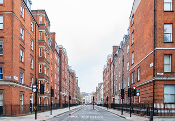 Street view of London, UK