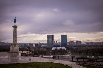 The Victor Monument is a prominent statue located in Belgrade Fortress. A striking nude male...