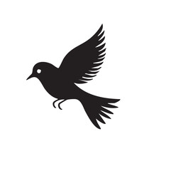 Obraz premium Nature Motifs + Birds – Black and White Silhouette