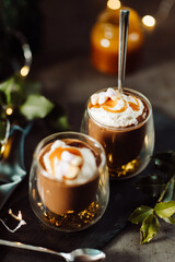 Hot chocolate with cream