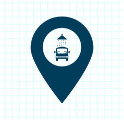 Vector illustration on a checkered background.