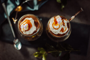 Hot chocolate with cream