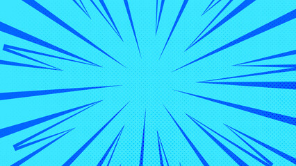 Blue Comic Explosion Background