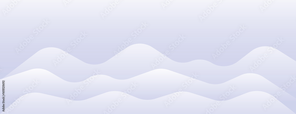 Poster minimalist background with soft blue tones. the background features smooth, wavy shapes, creating a 
