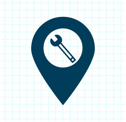 Vector illustration on a checkered background.