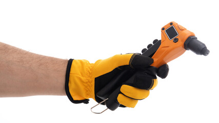 Handheld tool used for tightening fasteners