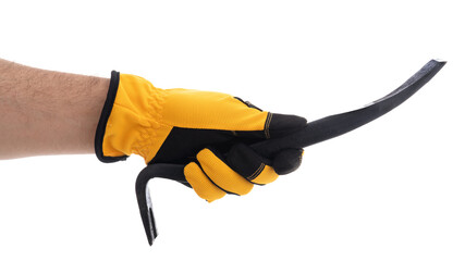 Hand grasps tool designed for prying and lifting