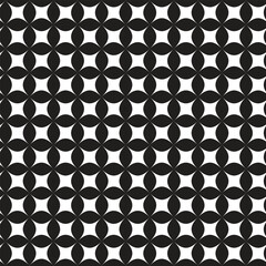 Abstract black and white colour geometric seamless pattern used for as background.