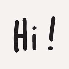 Minimalist hand-drawn, element vector