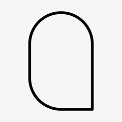 Minimalist abstract geometric design vector