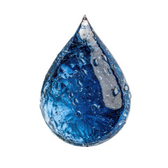 Water Droplet: A singular droplet, the essence of hydration. This photorealistic rendering of a drop of water captures the purity of liquid.