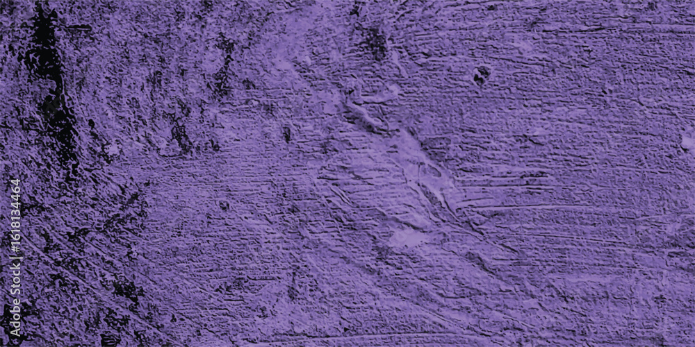 Poster abstract textured background in shades of purple portraying aged and weathered surface showing patte