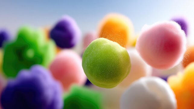 Pastel Soft Diffusion Blobs Abstract Background