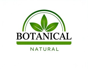 Green logo with leaves and text
