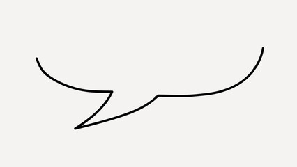 Obraz premium Minimalist speech bubble illustration. vector