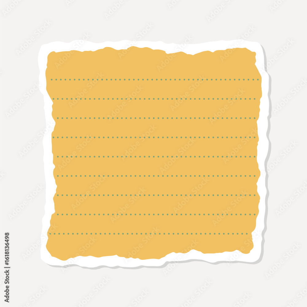 Poster abstract geometric design with a torn edge, element vector