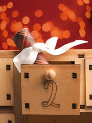 Second December wooden drawe number one with gift