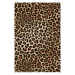 Fashionable leopard print fabric swatch texture.