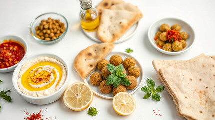 Delicious gourmet breakfast plate with fried eggs, crispy bacon, and fresh green vegetables