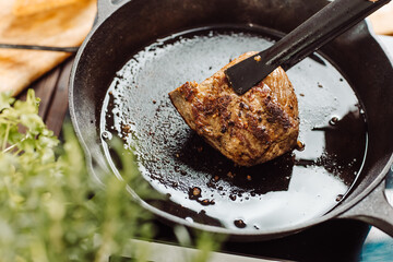 Making steak