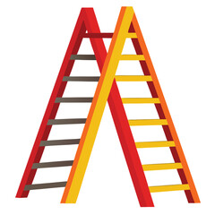 Ladder isolated on white