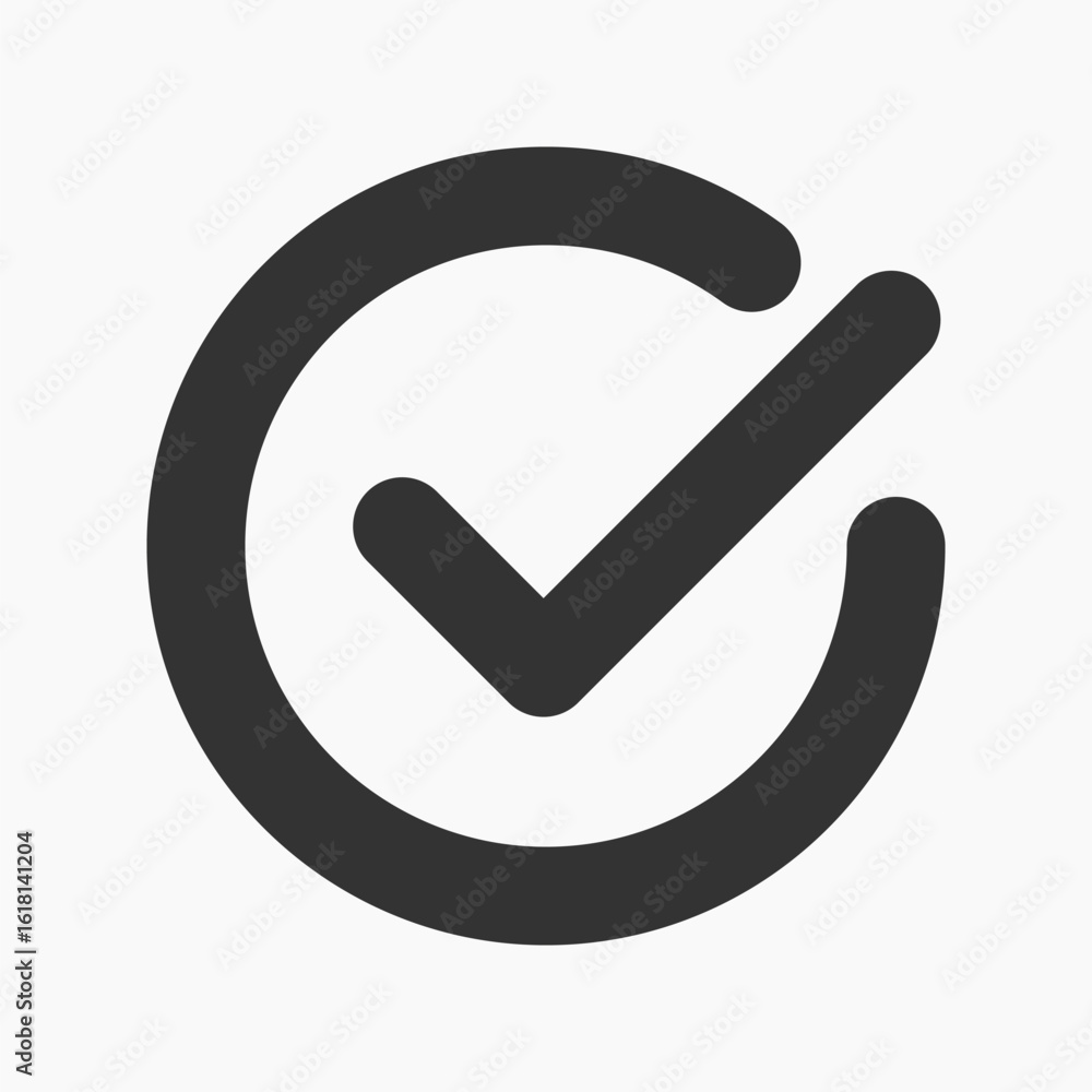 Aufkleber security symbol with checkmark vector