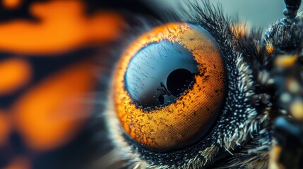 Close-up of a butterfly's eye with vibrant colors (1)