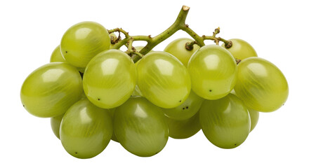 Isolated Bunch of Green Grapes
