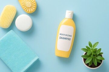 Minimalistic Spa Still Life On Light Beige Surface