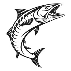 Fototapeta premium vector illustration of a fish