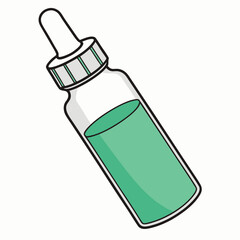Bottle icon with green body and nozzle