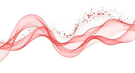 Abstract Pink with Red Particles