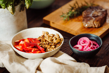 Ingredients for salad