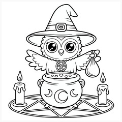 Fun halloween themed coloring page for children featuring spooky characters and festive elements perfect for holiday activities