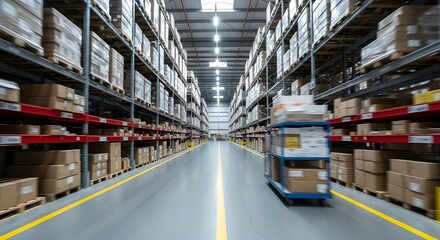 Logistics and Storage Concept in Large Facility