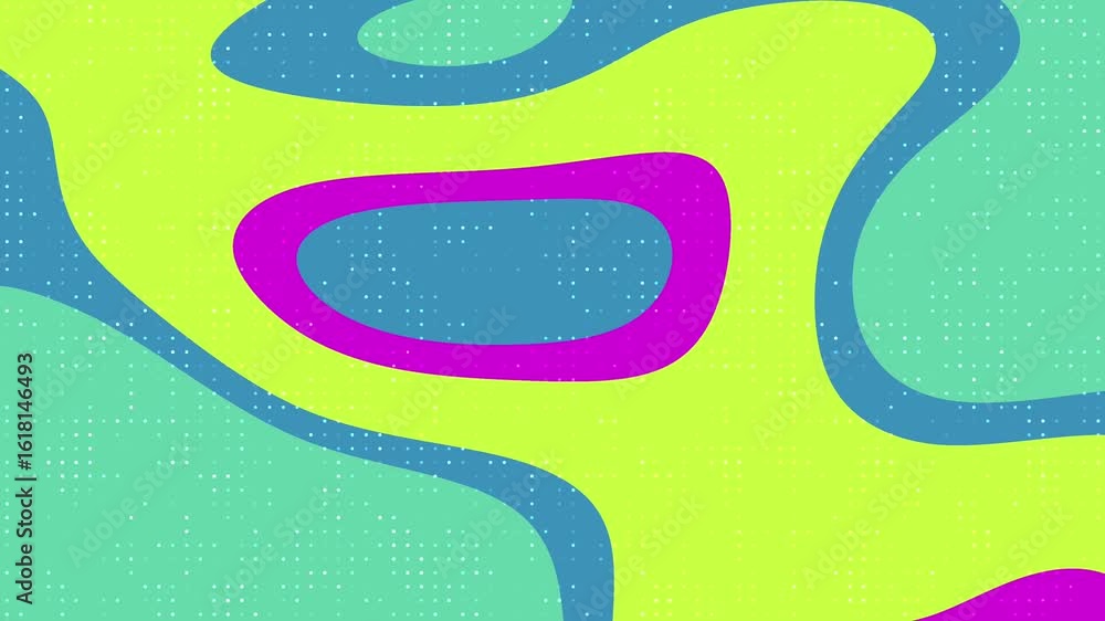 Aufkleber abstracts liquid blink dot dynamic abstract background animation featuring colorful organic shapes a
